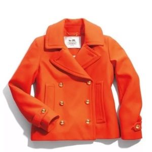 COACH M COAT ORANGE
